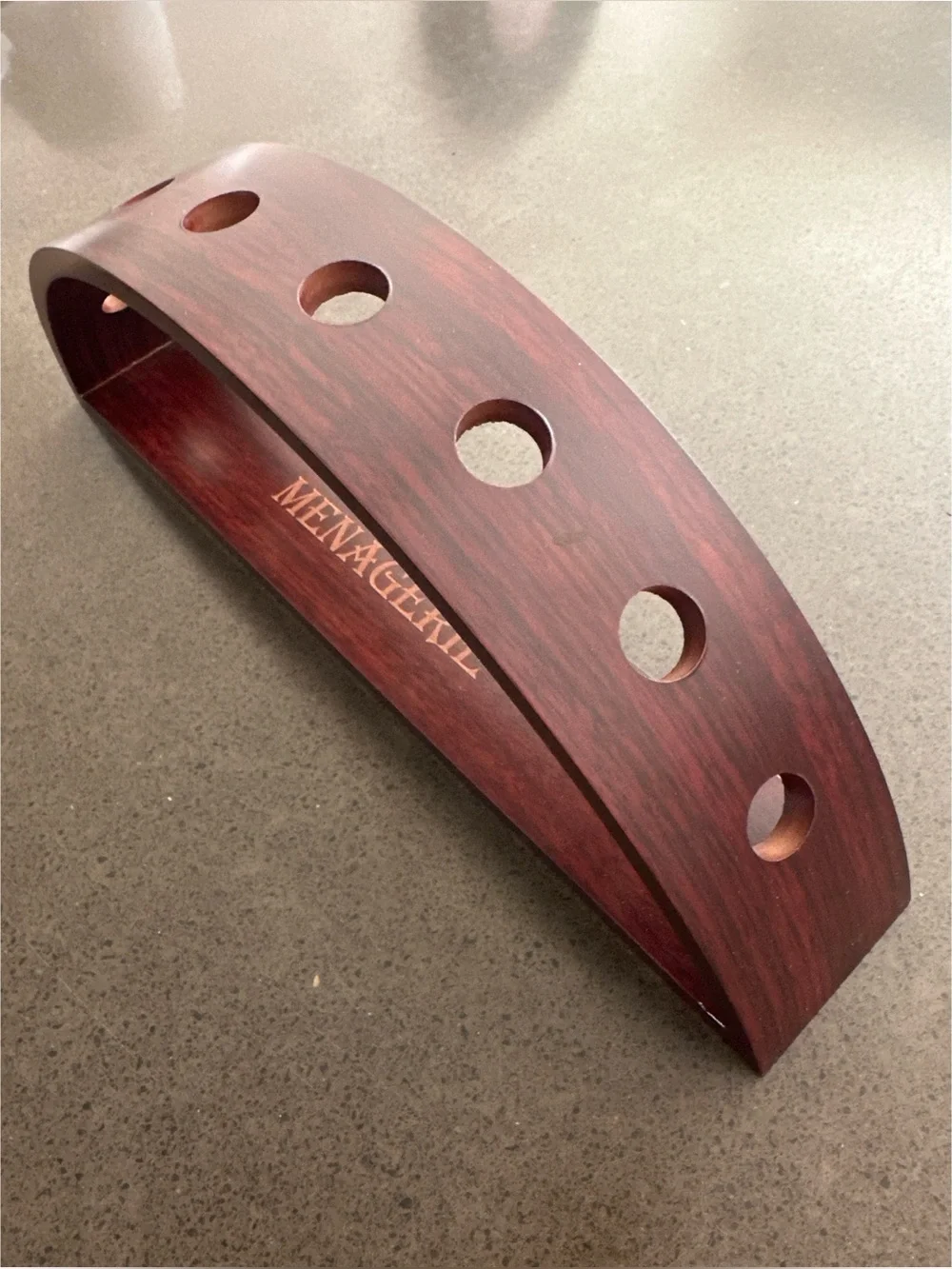 NWT Menagerie Arch Display Stand in Rosewood
